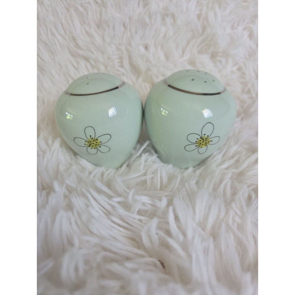 Nobility Permaware Mist S&P Shakers 1950s MCM Atomic Daisies Replacement